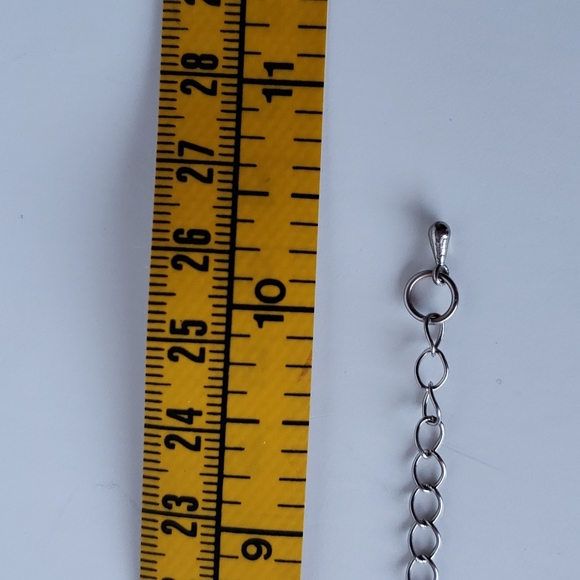 NWOT black, grey, silver bead bracelet up to 10 1/2" long - Picture 6 of 10